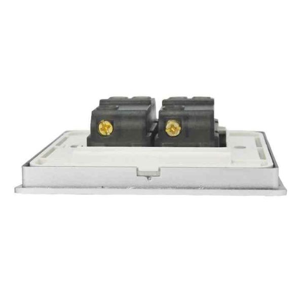 New Design 250V 10A 2 Gang 2 Way UK/EU Standard Push Button Wall Switches and Sockets Light Electric Switches for Home