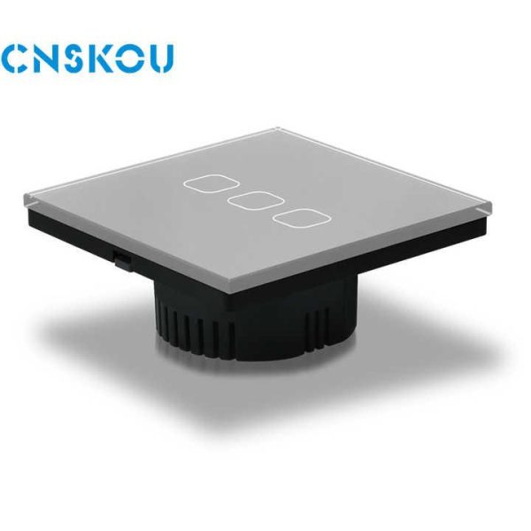 New Design EU/UK 1/2/3/4 Gang Glass Panel 120v Wireless Mini Smart Home System Tuya Touch Wifi Light Wall Switches